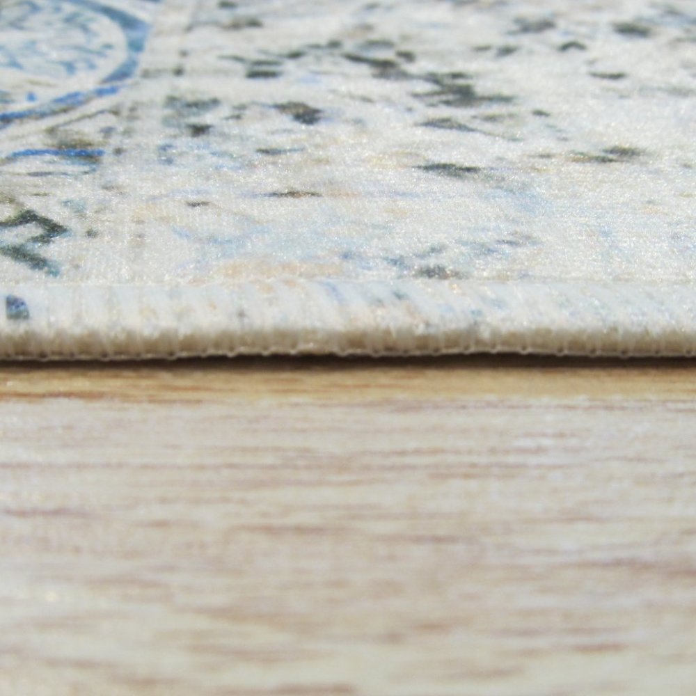 Distressed Bohemian Mosaic Rug - Picture 5 of 5